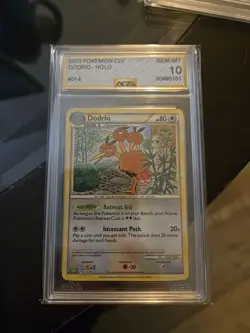 Pokemon Dodrio CLV 014 Holo TCG 2023 AGS 10 - Image 1