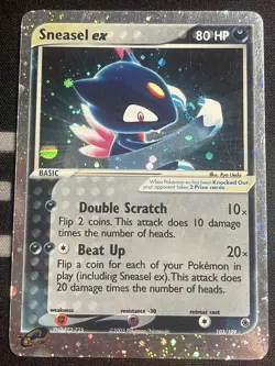 2003 Pokemon EX Ruby & Sapphire Sneasel Holo 103/109 Ungraded - Image 1