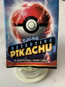 POKEMON TCG DETECTIVE PIKACHU SEALED BOOSTER PACK 4 CARDS - Image 3