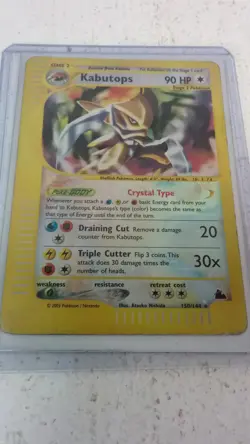 Pokemon Kabutops 150/144 Skyridge Crystal Rare Holo 2003 - Image 2