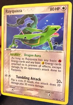 Rayquaza 22/107 2005 EX Deoxys Pokemon Card TCG Nintendo Non Holo Rare - VLP - Image 2