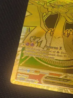 Mega Charizard X ex Gold Hyper Rare 130/094 Pokemon Phantasmal Flames English - Image 2