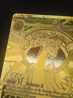 Mega Charizard X ex Gold Hyper Rare 130/094 Pokemon Phantasmal Flames English - Image 5
