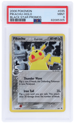2003 Pokemon Nintendo Black Star Promo Pikachu Holo #35 PSA 9 - Image 1