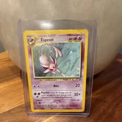 *DMG*The Pokemon Company Espeon Neo Discovery 1/75 Holo Rare Stage - Image 1