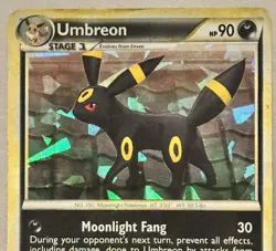 Pokemon Umbreon TCG Undaunted Holo Card 10/90 Cracked Ice LP - Image 2