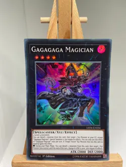 Gagagaga Magician - Super Rare 1st Edition LED6-EN034 - NM - YuGiOh - Image 1