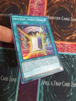 Yu-Gi-Oh! Abyss Script - Opening Ceremony DESO-EN024 Super Rare 1st Edition NM - Image 2