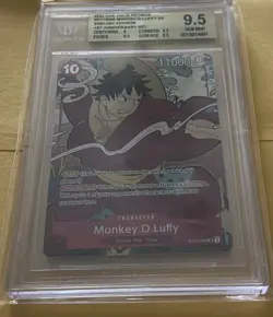 2024 One Piece Promos 1st Anniversary Set Monkey.D.Luffy #ST10-006 BGS 9.5 - Image 2