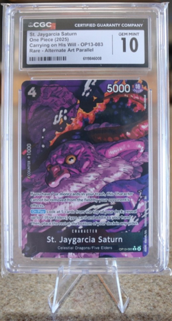 One Piece OP13-083 St. Jaygarcia Saturn Alt Art Rare (Graded CGC 10) - Image 1