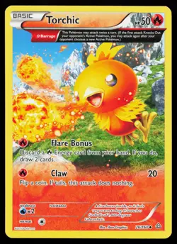 Torchic (Omega) 26/160 Uncommon XY - Primal Clash Non Holo Pokemon Card - Image 1