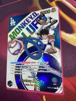 Monkey.D.Luffy (010) Dodgers x One Piece EB02-010 One Piece Promotion - Image 2