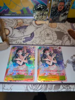 2x Nico Robin EB03-055 SR Parallel Alt Art One Piece TCG Memorial Collection NM - Image 1