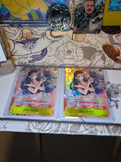 2x Nico Robin EB03-055 SR Parallel Alt Art One Piece TCG Memorial Collection NM - Image 4