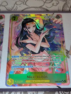 2x Nico Robin EB03-055 SR Parallel Alt Art One Piece TCG Memorial Collection NM - Image 5