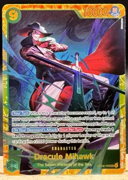 Dracule Mihawk OP14-119 SEC The Azure Sea's Seven One Piece English NM - Image 1