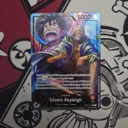 Silvers Rayleigh OP12-001 Alt Art Leader - One Piece Card Game - Image 1