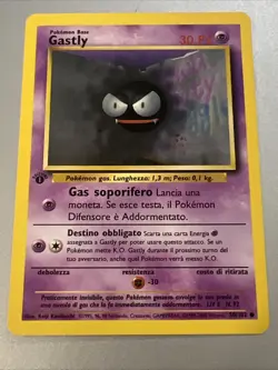 1999 Pokemon Italian 1st Edition Gastly Base Set #50 - Image 1