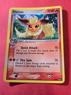 2006 Pokemon Organized Play Series 3 #2B Flareon, HOLO, Rare, cd3 - Image 1