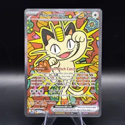 Pokemon TCG Meowth ex 121/088 Special Illustration Rare Perfect Order SIR - Image 1