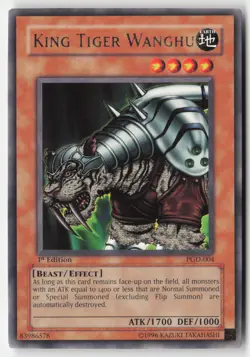 Yugioh - King Tiger Wanghu PGD-004 1st Edition - Pharaonic Guardian - Image 1