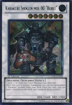 Yugioh! MP Karakuri Shogun mdl 00 "Burei" - STBL-EN043 - Ultimate Rare - 1st Edi - Image 1