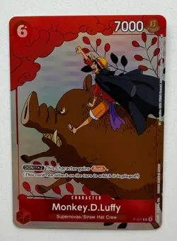 • Monkey.D.Luffy • P-001 Alt Art Holo Gift Collection 2023 One Piece TCG NM - Image 1