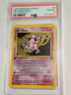 Mr Mime 1st Edition Holo Jungle Pokemon TCG Card 6/64 NM Condition - Image 2