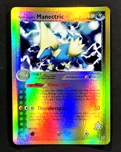 2004 Pokemon MANECTRIC Ex Team Magma vs Aqua REVERSE HOLO Foil Rare Card 4/95 NM - Image 1