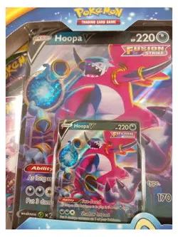 Pokemon TCG Hoopa V Box Set Fusion Strike Cards Bundle New Sealed - Image 2