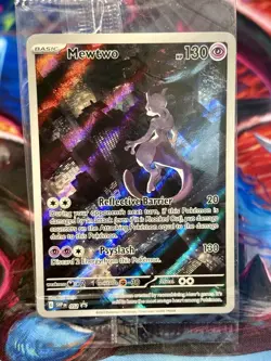MEWTWO SVP 052 Scarlet Violet 151 Promo Illustration Rare Pokemon Card SEALED - Image 1