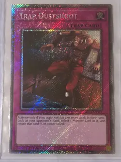Yu-Gi-Oh RA04-EN121 Trap Dustshoot - Platinum Secret Rare Card- MINT! SALE! - Image 2