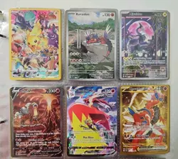 120+ Pokemon Card Lot - English + Japanese Cards in Binder Alt Art,Gold,Full Art - Image 1