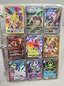 120+ Pokemon Card Lot - English + Japanese Cards in Binder Alt Art,Gold,Full Art - Image 2