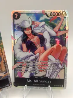 One Piece Card Game OP14 Regular Holo Lot Ms. All Sunday 2 Cards English - Image 2