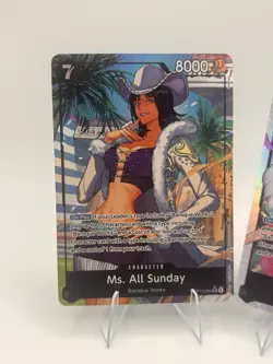 One Piece Card Game OP14 Regular Holo Lot Ms. All Sunday 2 Cards English - Image 3