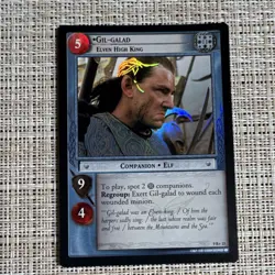 Decipher Gil-galad Elven High King Companion Lord of the Rings TCG Card 9R+15 - Image 1