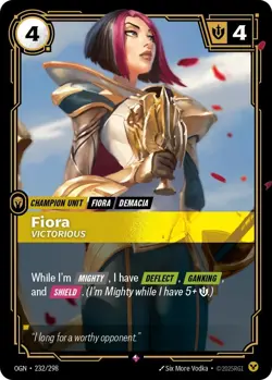 Fiora - Victorious [OGN - 232/298] - NM [Foil] TCG Riftbound - Image 1