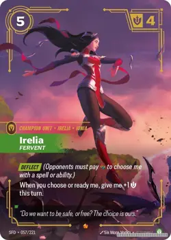 Irelia - Fervent [SFD - 057/221] - NM [Foil] TCG Riftbound - Image 1