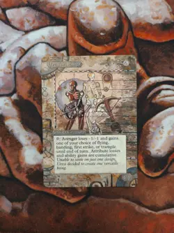 Magic the Gathering Urza's Avenger Hand Painted Unique Custom MTG Alter - Image 1