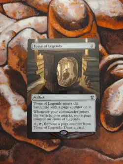 Magic the Gathering Tome of Legends Hand Painted Unique Custom MTG Alter - Image 1