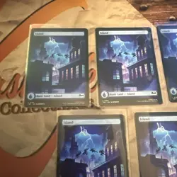 MTG TMNT Island Lot Of 5 Full Art #0192 Turtle Shadows! - Image 2