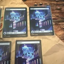 MTG TMNT Island Lot Of 5 Full Art #0192 Turtle Shadows! - Image 3
