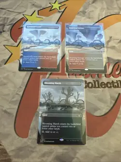 MTG Outlaws Of Thunder Junction Land Lot Of 3 Borderless Full Art! - Image 1