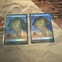 Island - 254 - MTG: Teenage Mutant Ninja Turtles - Pizza Land - Foil X2! - Image 1