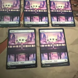 MTG TMNT Plains Lot Of 5! #0191 Full Art Land! - Image 3