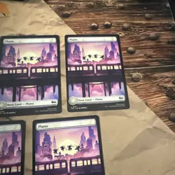 MTG TMNT Plains Lot Of 5! #0191 Full Art Land! - Image 4