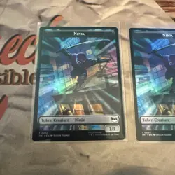 Token Ninja Mutagen Foil MTG Teenage Mutant Ninja Turtles TMT EN NM X2! - Image 3