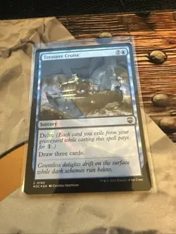 MTG Treasure Cruise (Ripple Foil) Commander: Modern Horizons 3 Foil #0195 - Image 1