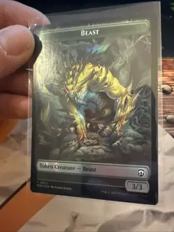 Beast Insect Token Ripple Foil NM - MTG Magic MH3 Modern Horizons 3 - Image 1